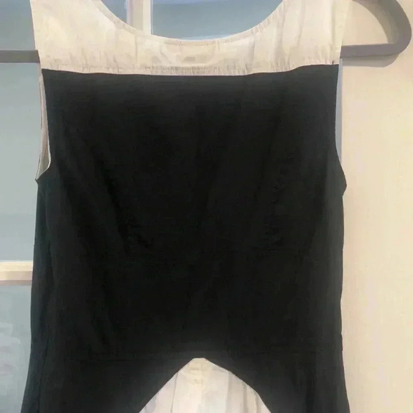 eShakti sleeveless white/black/maroon maxi dress. - Picture 6 of 7